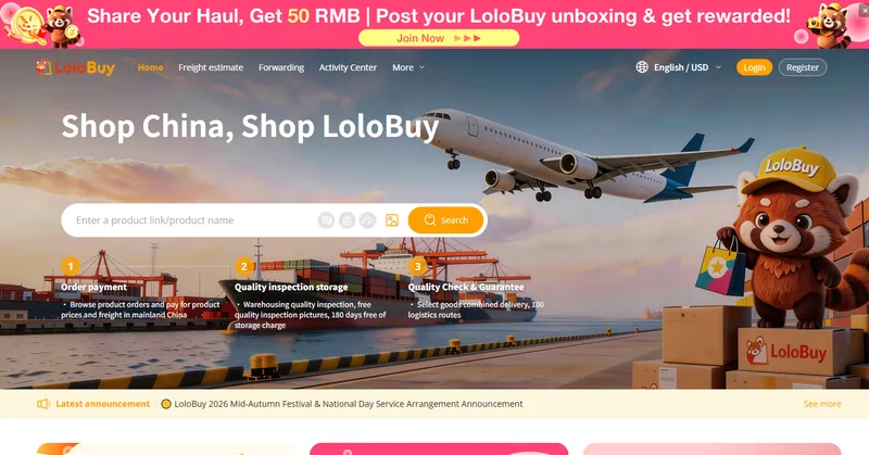 LoloBuy home page as it looked on 2026-10-08