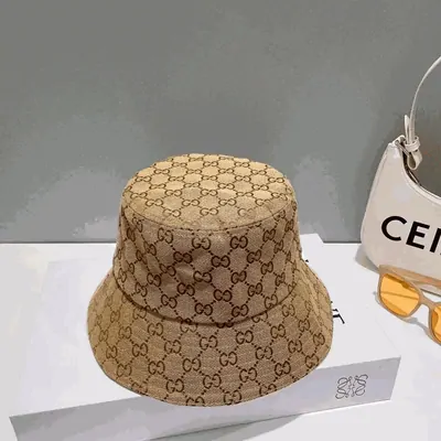 A monogram bucket hat
